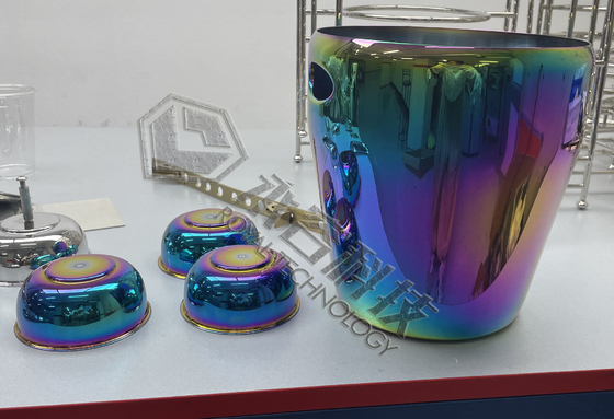 Μηχανή επικάλυψης PVD με χρώμα ουράνιου τόξου για σκεύη από ανοξείδωτο χάλυβα