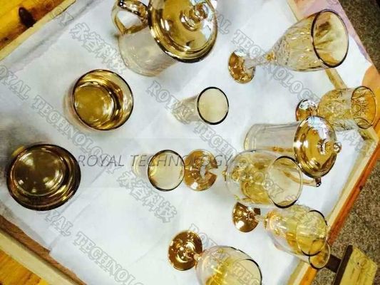 Καλή τιμή. Τα βάζα γυαλιού αυξήθηκαν χρυσό PVD υπηρεσίες επιστρώματος λεπτών ταινιών επιστρώματος/0,5 - 3 μικρά σε απευθείας σύνδεση
