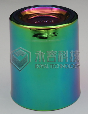 Μηχάνημα επιμετάλλωσης ιόντων PVD ARC για γυάλινα κύπελλα - χρώματα ουράνιο τόξο, πράσινο, μπλε, μωβ, χρυσό, κεχριμπαρένιο