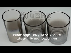 Γκρίζα γυαλικά ξυλάνθρακα, γκρίζο χρώμα smokey