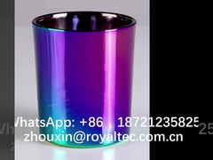 Μισό χρώμα ουράνιων τόξων στα γυαλικά