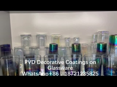 Μηχανή επικαλύψεως γυαλιού υψηλού κενού PVD Διακοσμητικό σύστημα επικαλύψεως